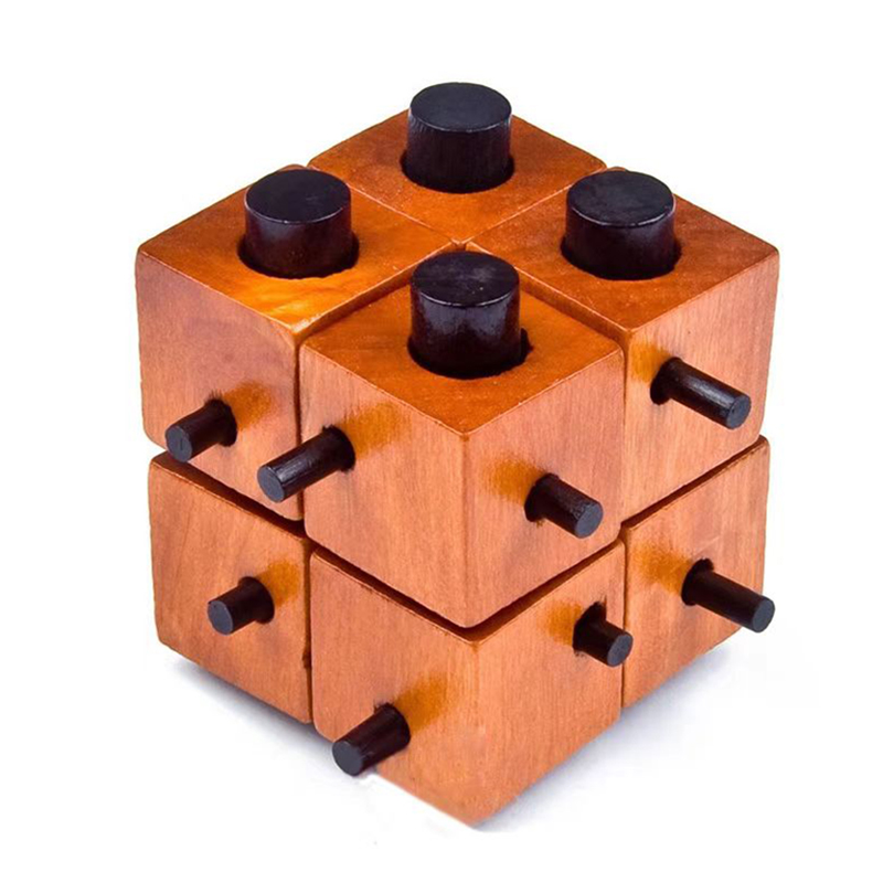 Brain Teaser Cube - ألغاز خشبية لتحدي العقل، لعبة فك