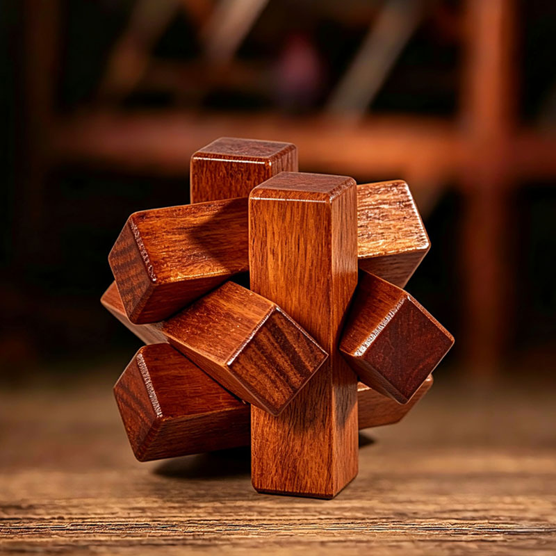 لعبة ألغاز خشبية لتدريب الذكاء - مراجعة Brain Teaser Cube وسعره