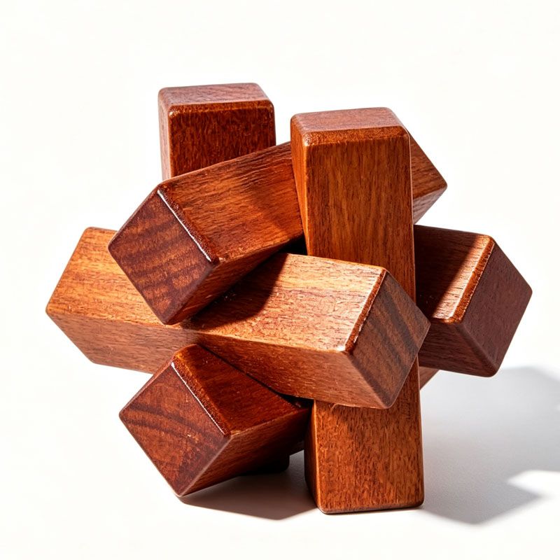 لعبة ألغاز خشبية لتدريب الذكاء - مراجعة Brain Teaser Cube وسعره