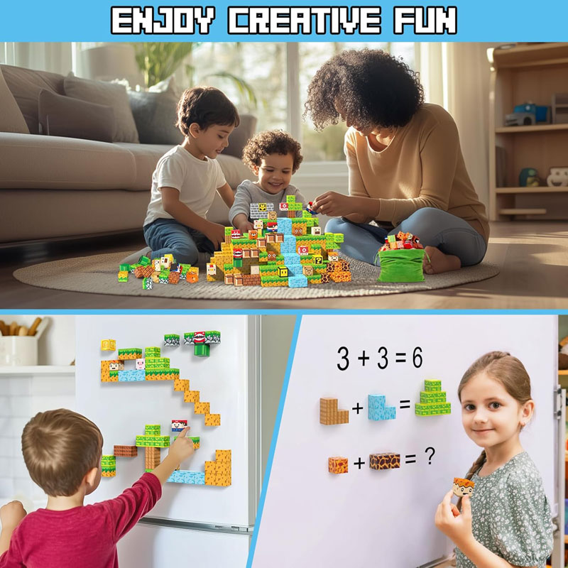 مكعبات البناء المغناطيسية من م - مراجعة Kids Education World وسعره