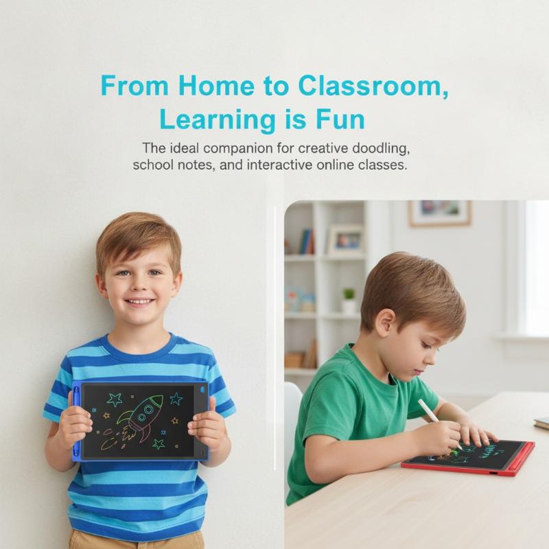 لوح رسم وكتابة LCD مقاس 6.5 بو - مراجعة Kids Education Tablet وسعره