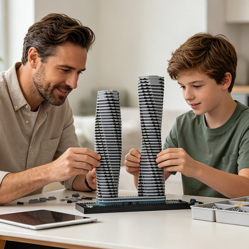 مكعبات بناء نموذج برج أونتاريو - مراجعة Kids Education World وسعره